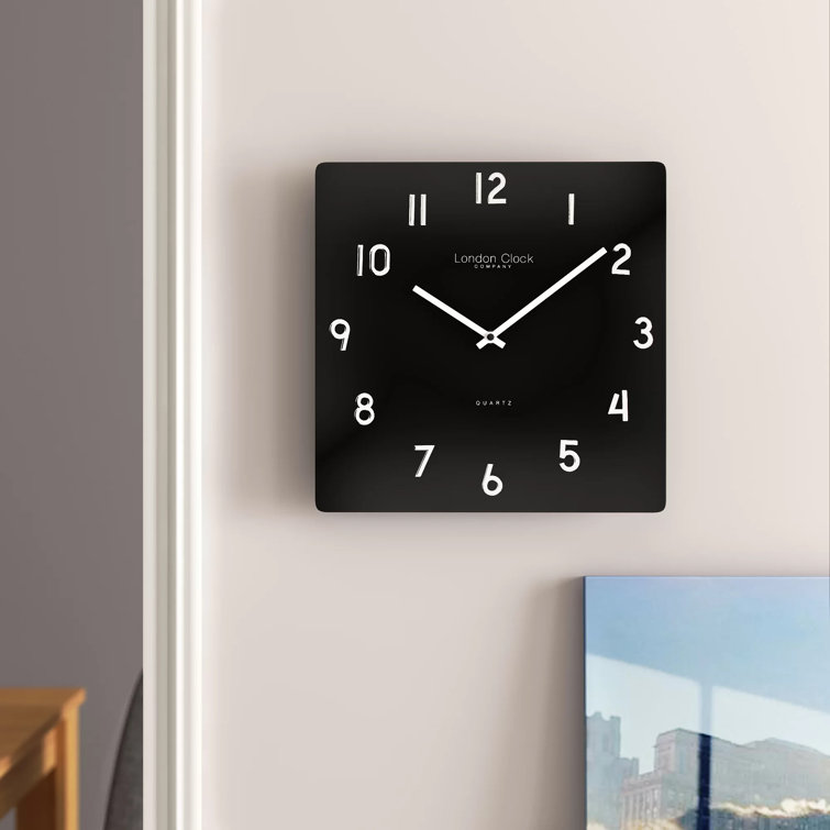 London Clock Company Glass Wall Clock & Reviews Wayfair.co.uk